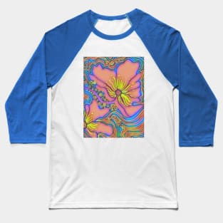 Rainbow Flower Baseball T-Shirt